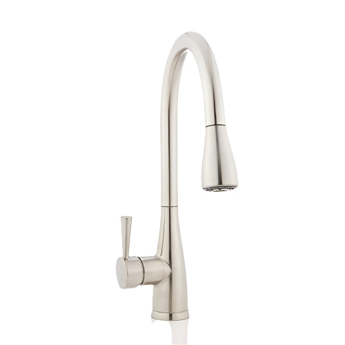 Signature Hardware Calverton 1.8 GPM Pull-Down Kitchen Faucet - Brushed Nickel - OPEN BOX