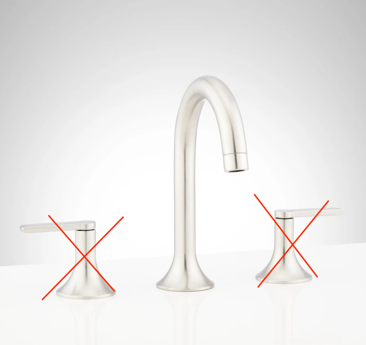 Signature Hardware Lentz 1.2 GPM Widespread Bathroom Faucet with Less Handles, Includes Pop-Up Drain Assembly with Overflow, SHWSCLZ807LHBN - OPEN BOX