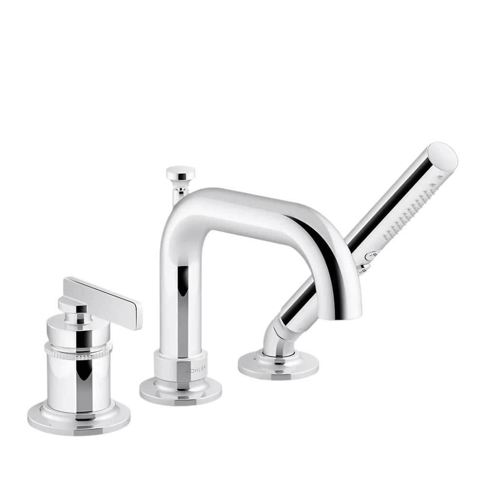 Kohler K-35913-4 Castia by Studio McGee Deck Mounted Roman Tub Filler with Built-In Diverter - Includes Hand Shower - NEW