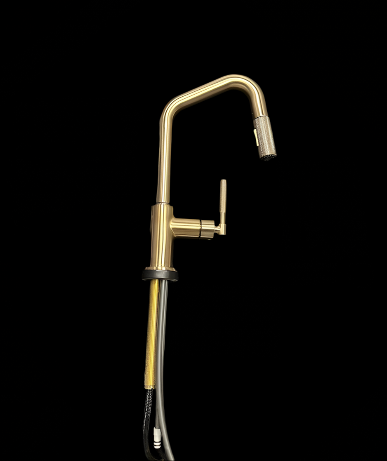 Brizo 64963LF-GL Litze Angle Spout SmartTouch Kitchen Faucet