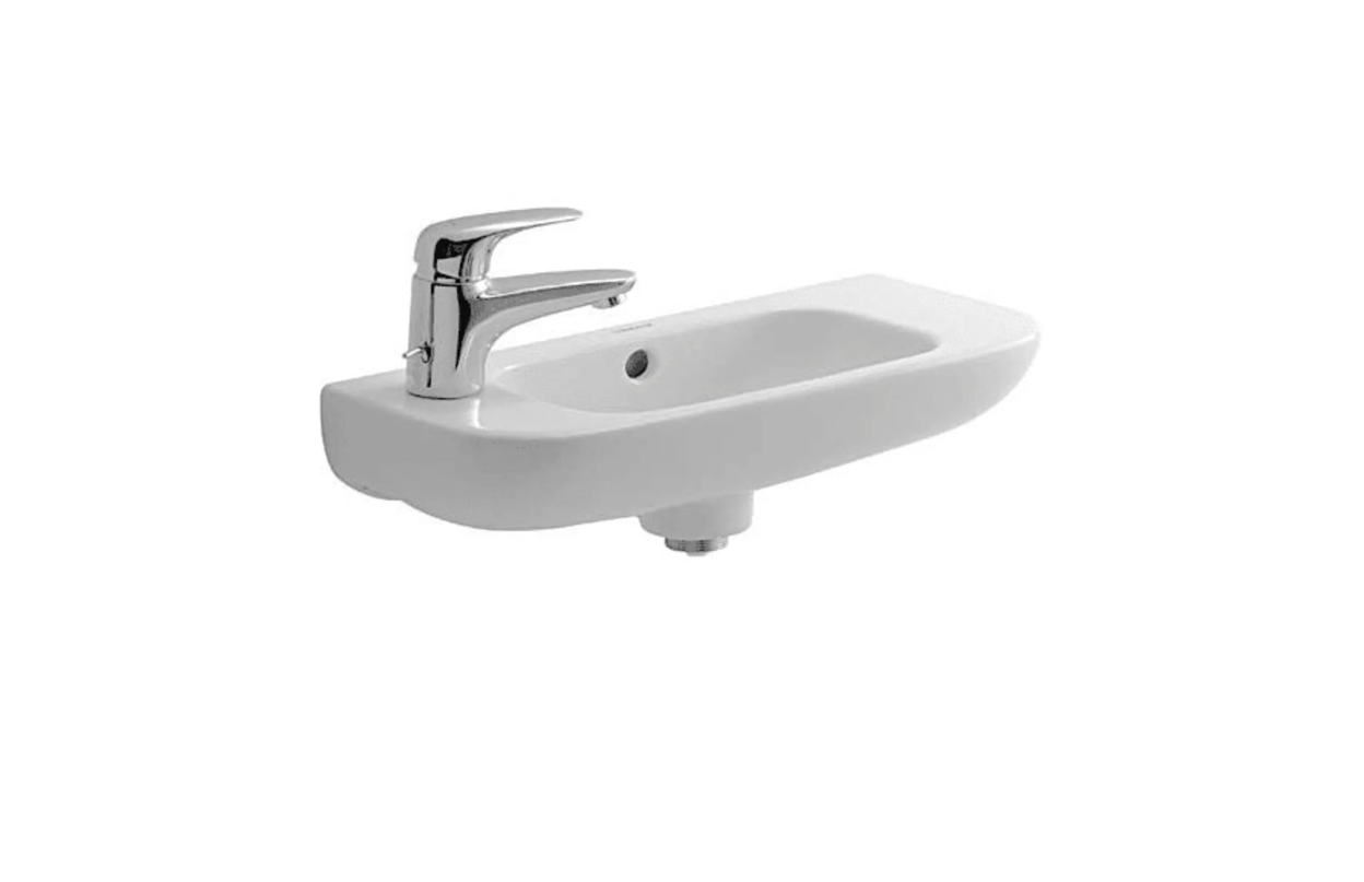 Duravit 07065000092 D-Code 19-5/8" Specialty Ceramic Wall Mounted Bathroom Sink