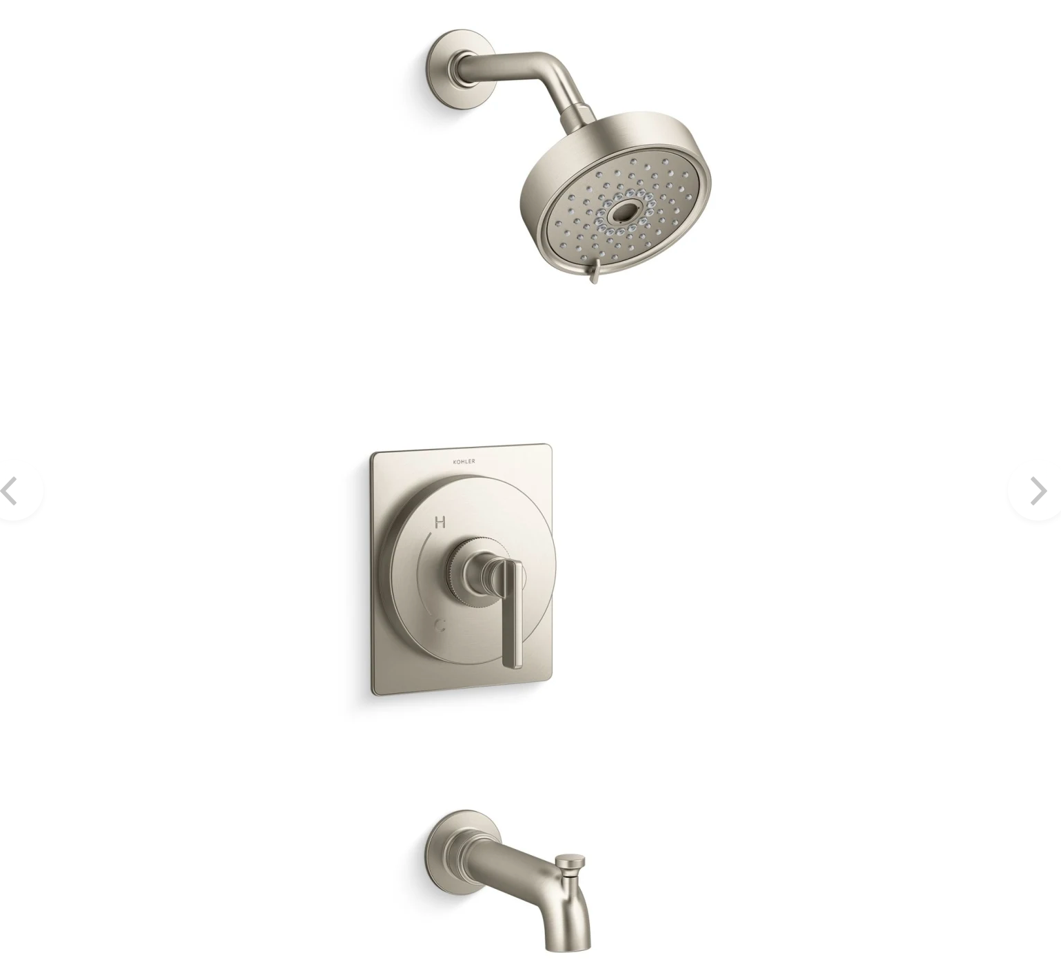 Kohler Castia by Studio McGee Tub and Shower Trim Package, K-TS35917-4Y-BN