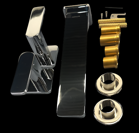 Kohler K-T23491-4-CP Parallel Wall Mounted Widespread Bathroom Faucet - READ