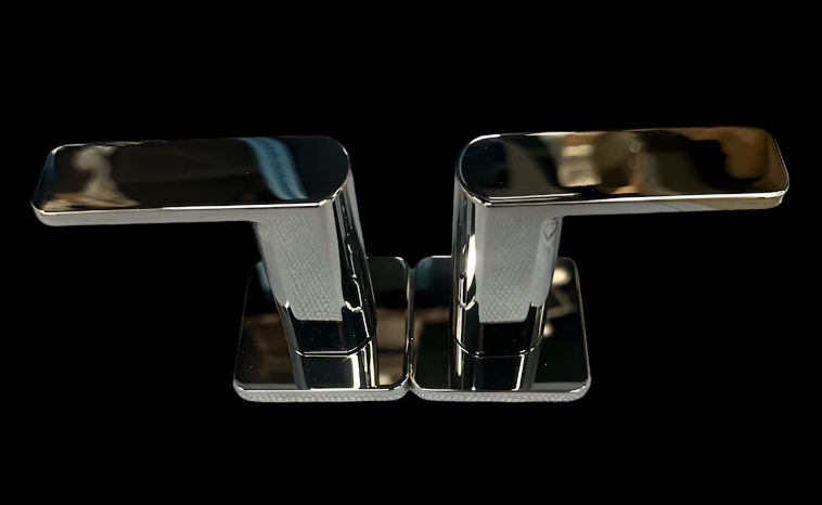 Kohler K-T23491-4-CP Parallel Wall Mounted Widespread Bathroom Faucet - READ