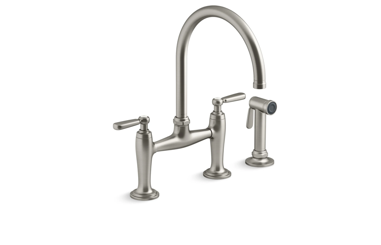 Kohler K-28356 Edalyn by Studio McGee Widespread Bridge Kitchen Faucet - NEW
