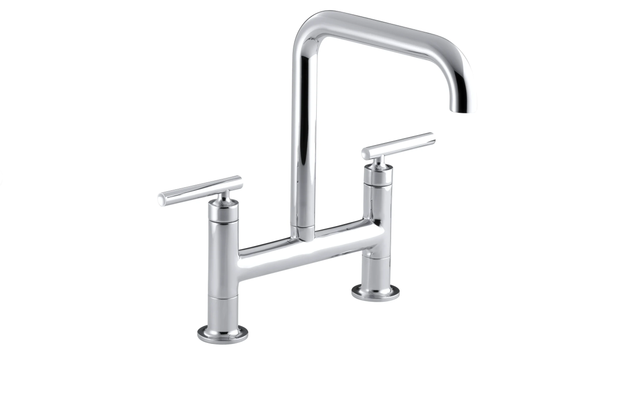 Kohler K-7547-4 Purist 1.5 GPM Bridge Kitchen Faucet - NEW