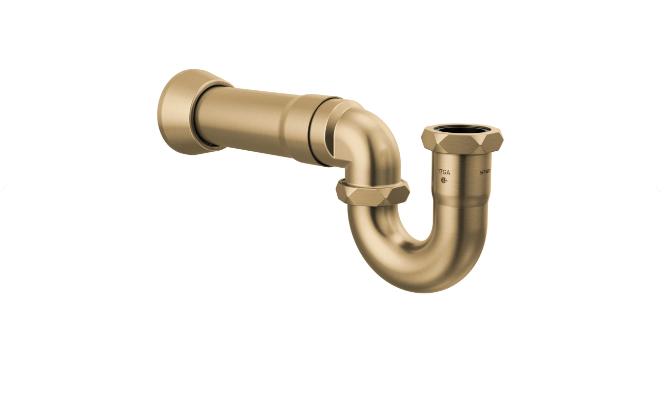 Brizo BT031121-GL 17 Gauge P-Trap with Flange - OPEN BOX