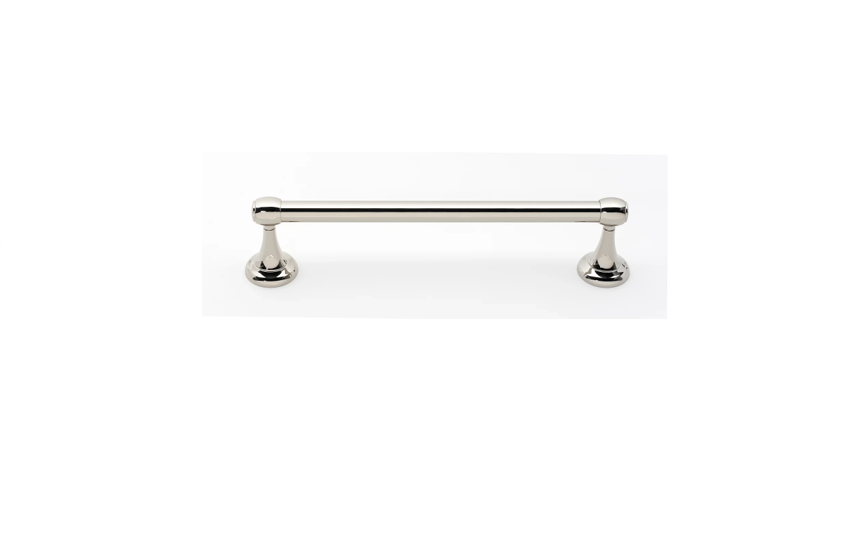 Alno Royale A6620-12-PN 12" Wide Traditional Solid Brass Bathroom Towel Bar - OPEN BOX
