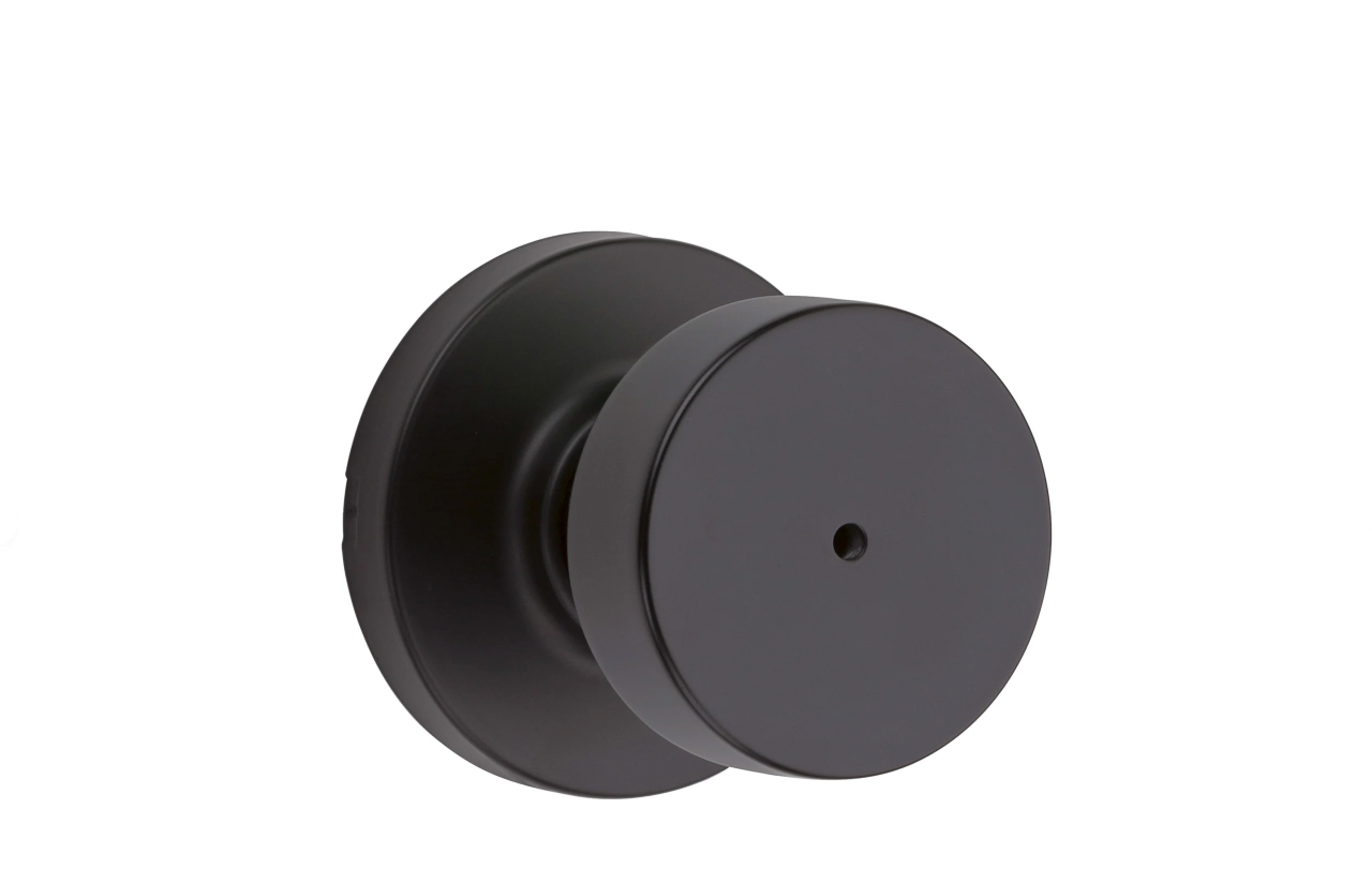 Kwikset 730PSKRDT-514 Pismo Privacy Door Knob Set with Round Rose - OPEN BOX
