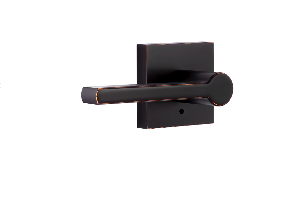 Miseno MLK3022ORB Lorton Flat Bar Privacy Door Lever Set - OPEN BOX