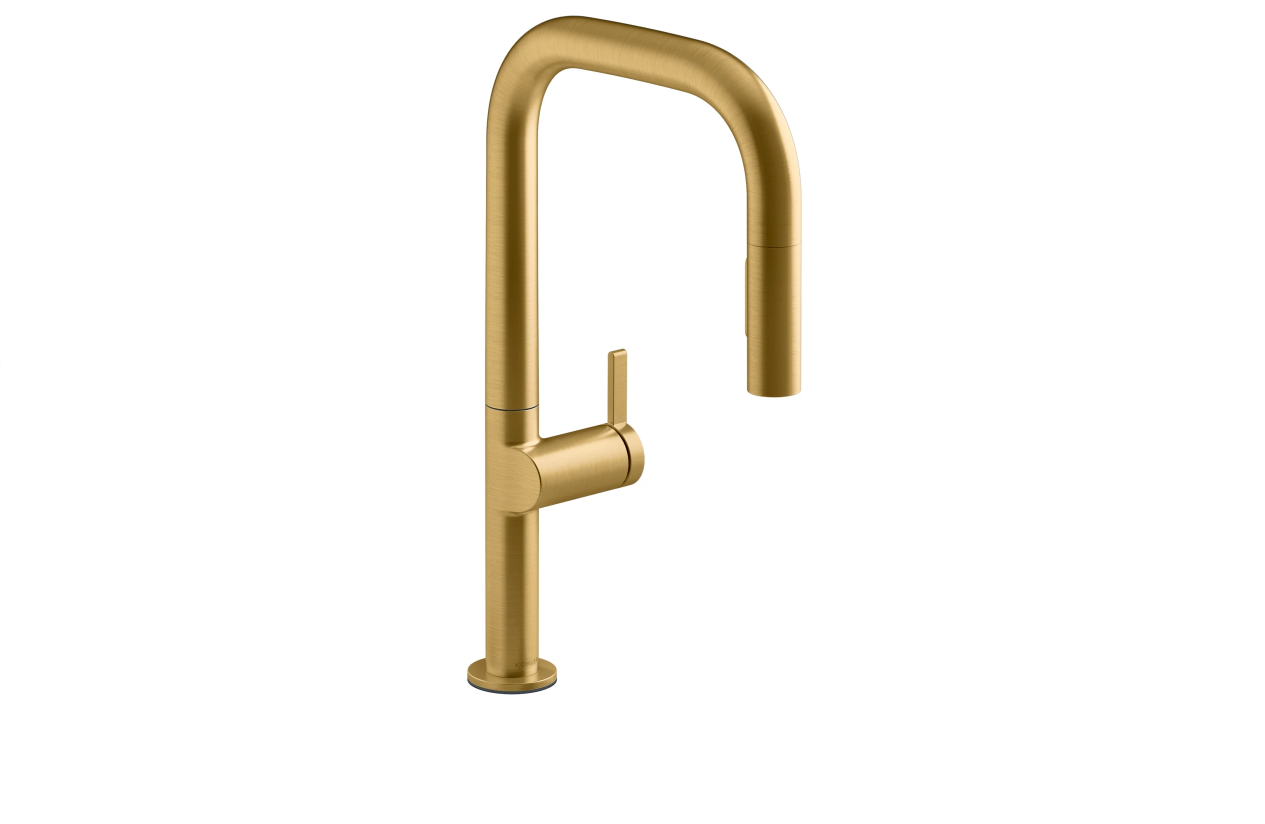 Kohler K-28269 Components 1.5 GPM Single Hole Angled High-Arch Pull Down Kitchen Faucet - NEW
