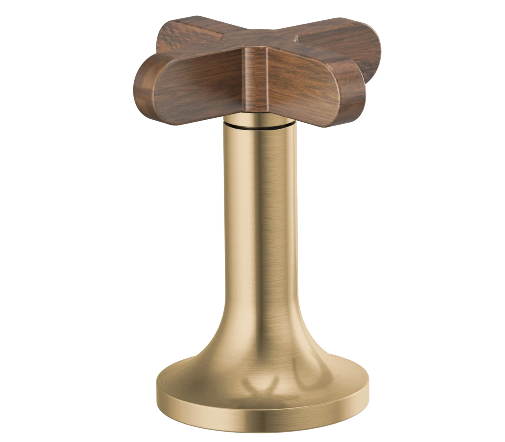 Brizo HX5375-GLWD Widespread Lavatory High Teak Wood Cross Handles Only - OPEN BOX