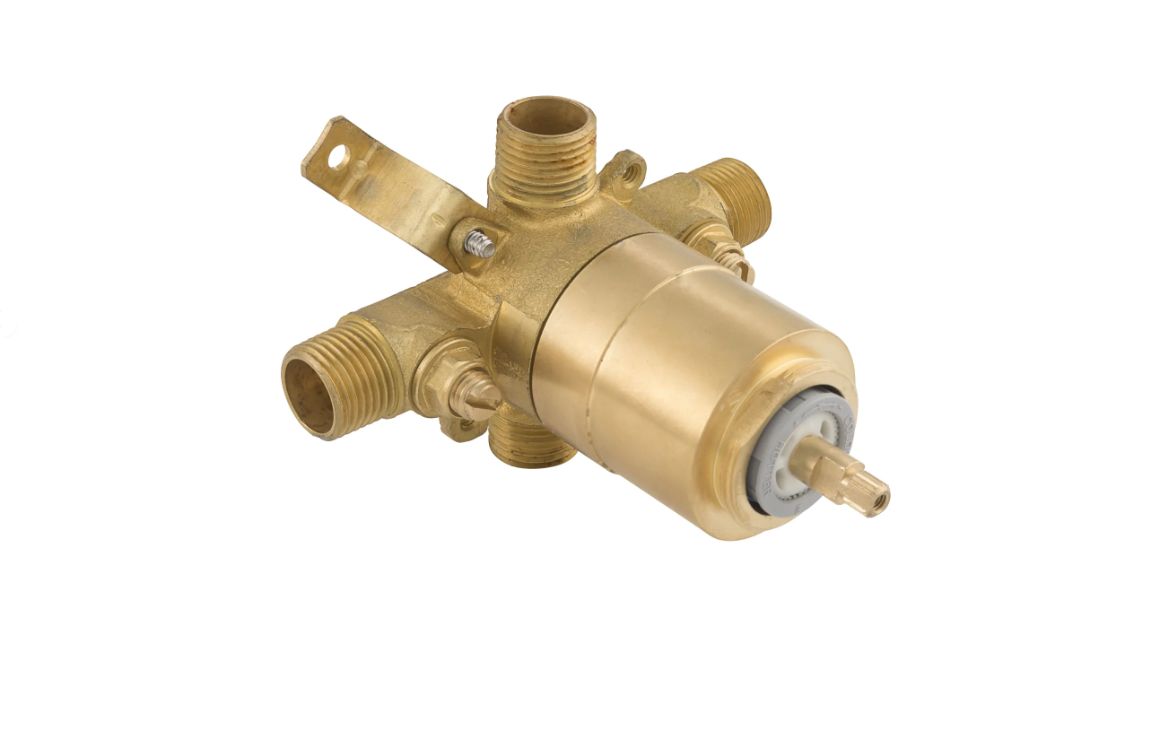 PROFLO 4001 Series Pressure Balanced Tub and Shower Faucet Valve with Stops 1/2" MIP and SWT