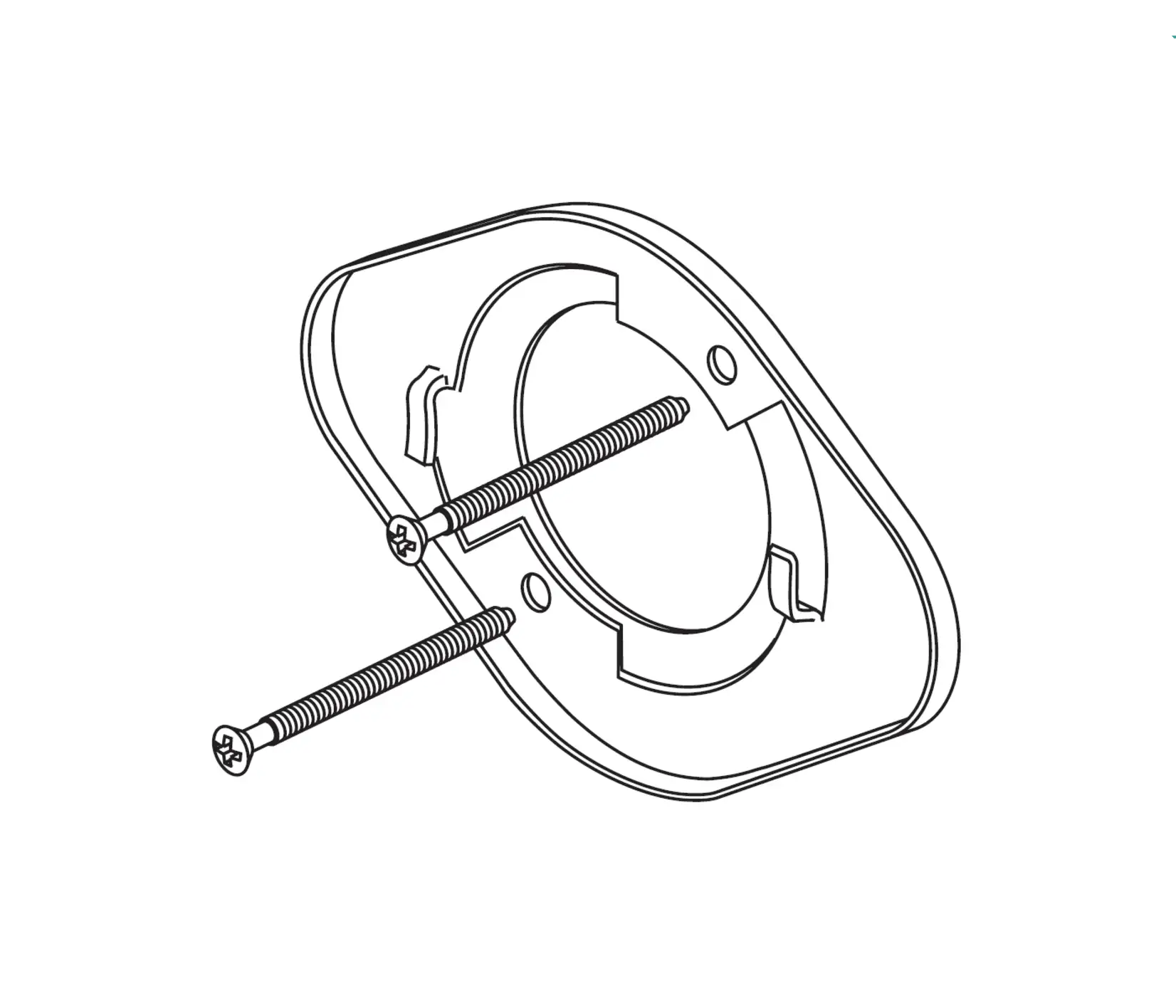 Delta Replacement Bracket and Screws, RP51035