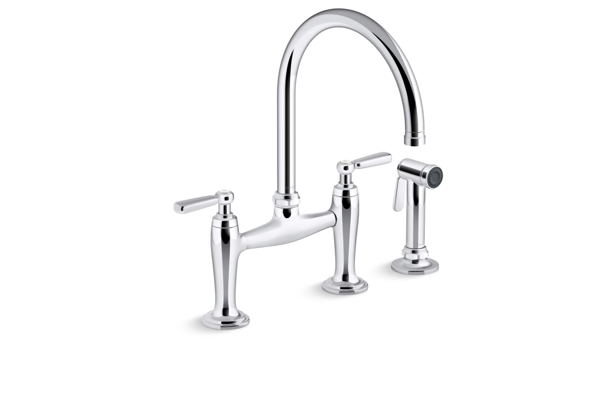 Kohler K-28356 Edalyn by Studio McGee Widespread Bridge Kitchen Faucet - NEW