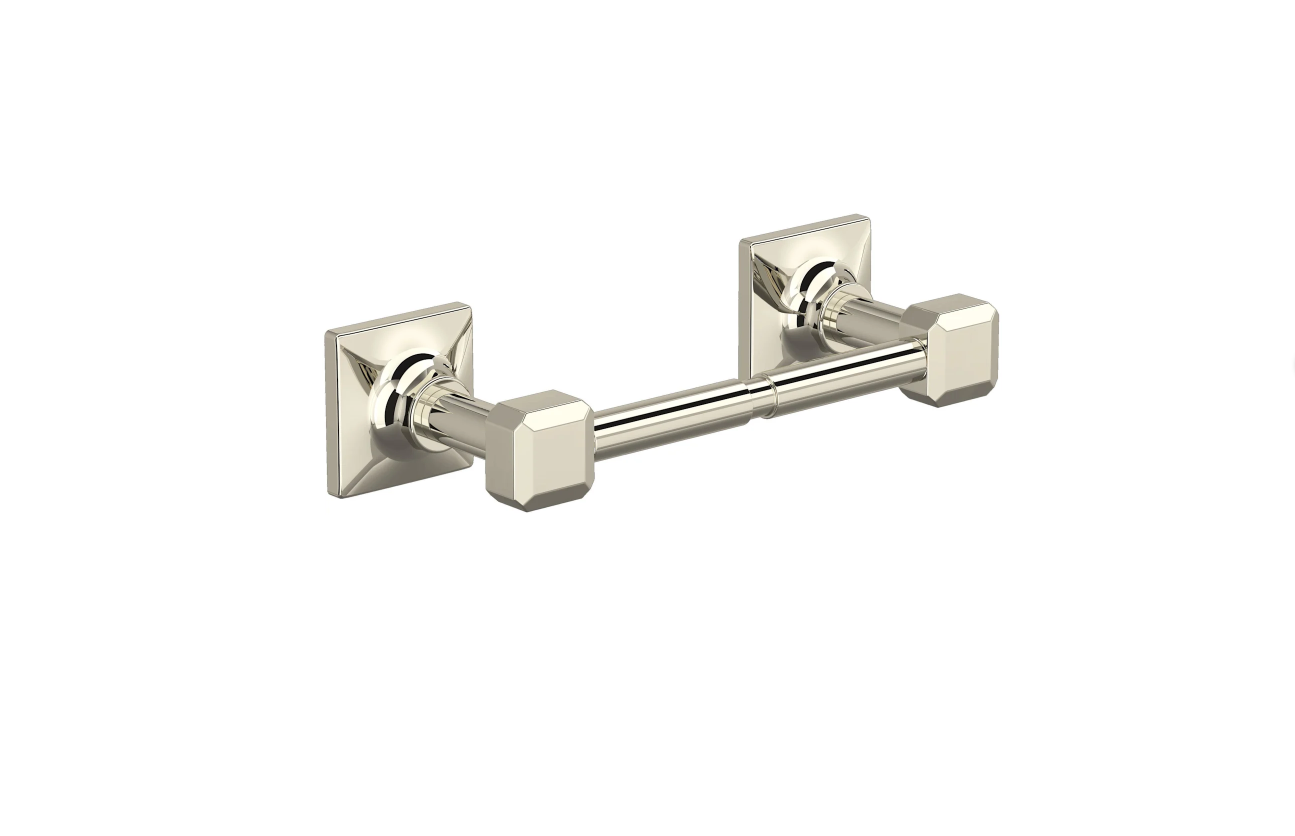 Rohl AP25WTP Wall Mounted Spring Bar Toilet Paper Holder, Satin Nickel - OPEN BOX