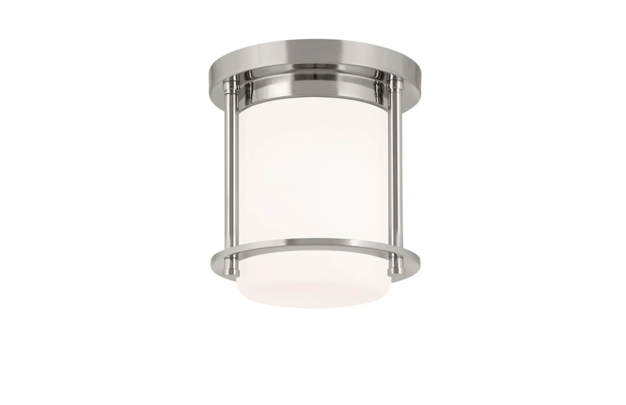Kichler 52596PN Brit 8" Wide Flush Mount Ceiling Fixture - OPEN BOX