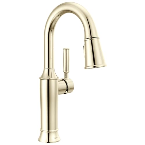 Delta 9984-PN-PR-DST Renaldi 1.8 GPM Single Hole Pull-Down Bar/Prep Faucet - OPEN BOX