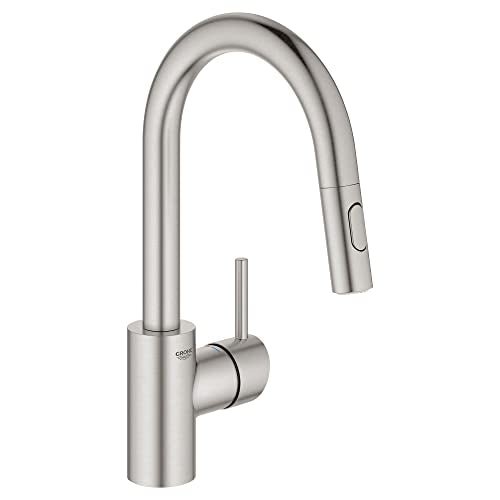 Grohe Concetto 1.75 GPM Single Hole Pull Down Bar Faucet, 31479DC1