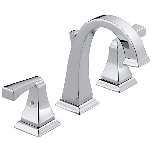 Delta Dryden 1.2 GPM Widespread Bathroom Faucet with Pop-Up Drain Assembly, 3551-MPU-DST