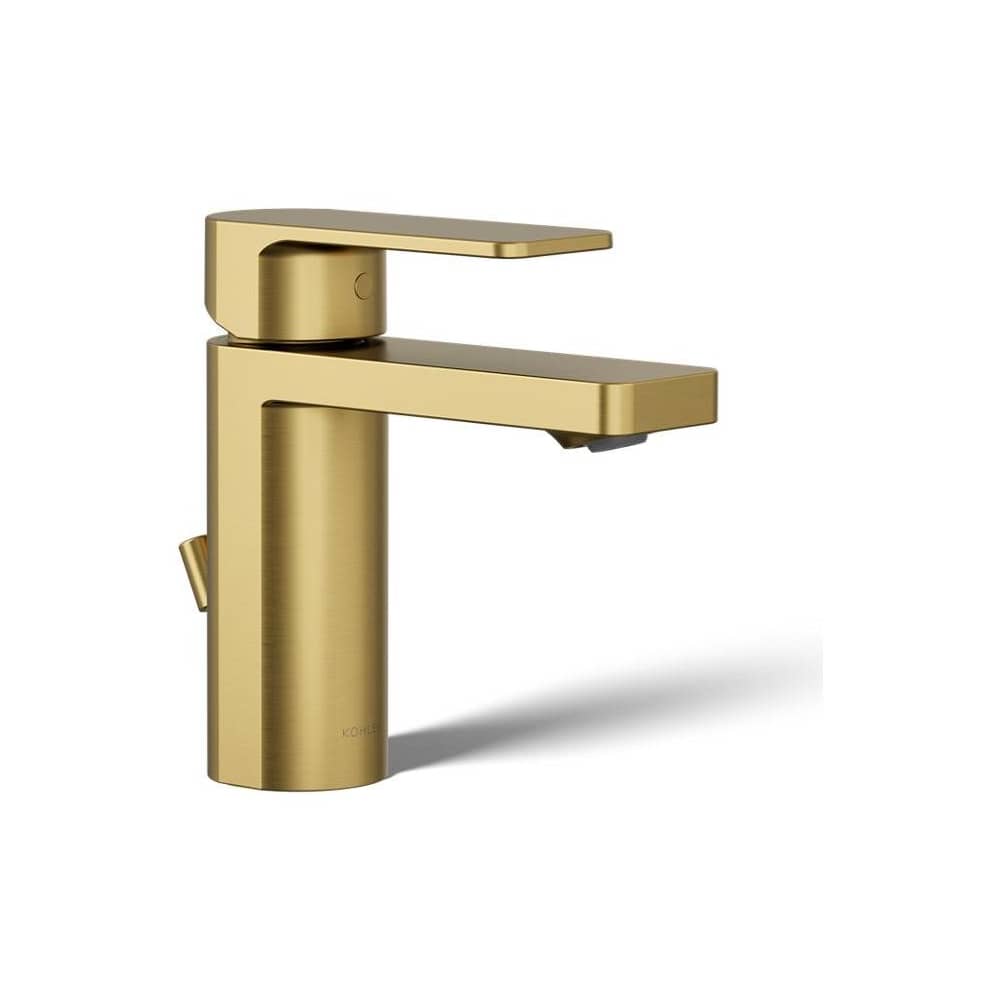 Parallel 0.5 GPM Single Hole Bathroom Faucet and Pop-Up Drain Assembly