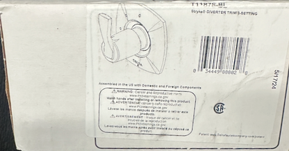Delta Stryke Three Function Diverter Valve Trim, T11876-BL