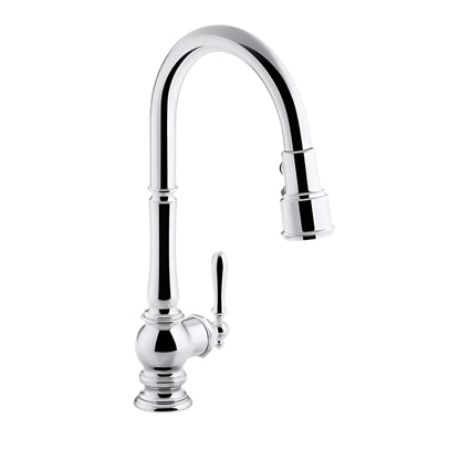 Kohler K-99259 Artifacts Single Hole Pull Down Kitchen Faucet - NEW