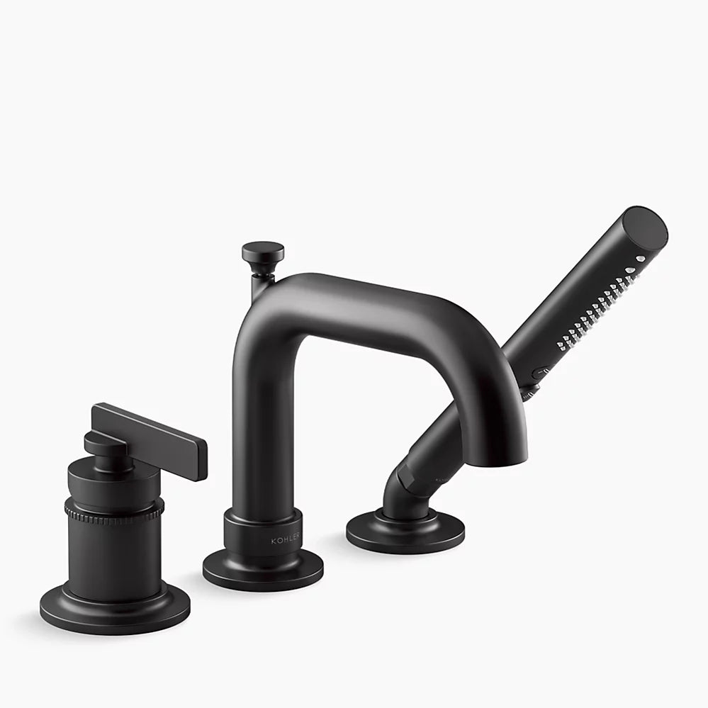 Kohler K-35913-4 Castia by Studio McGee Deck Mounted Roman Tub Filler with Built-In Diverter - Includes Hand Shower - NEW