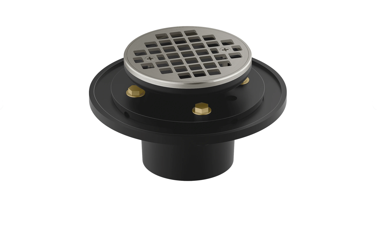 Kohler Clearflo Round Brass Tile-in Shower Drain, K-22671-BN