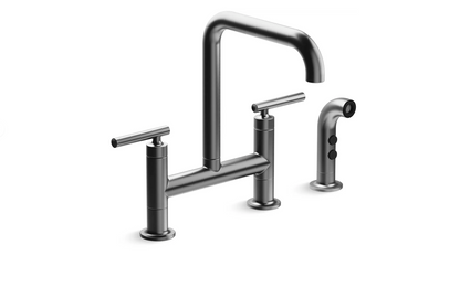 Kohler K-7548-4 Purist Widespread Bridge Kitchen Faucet - NEW