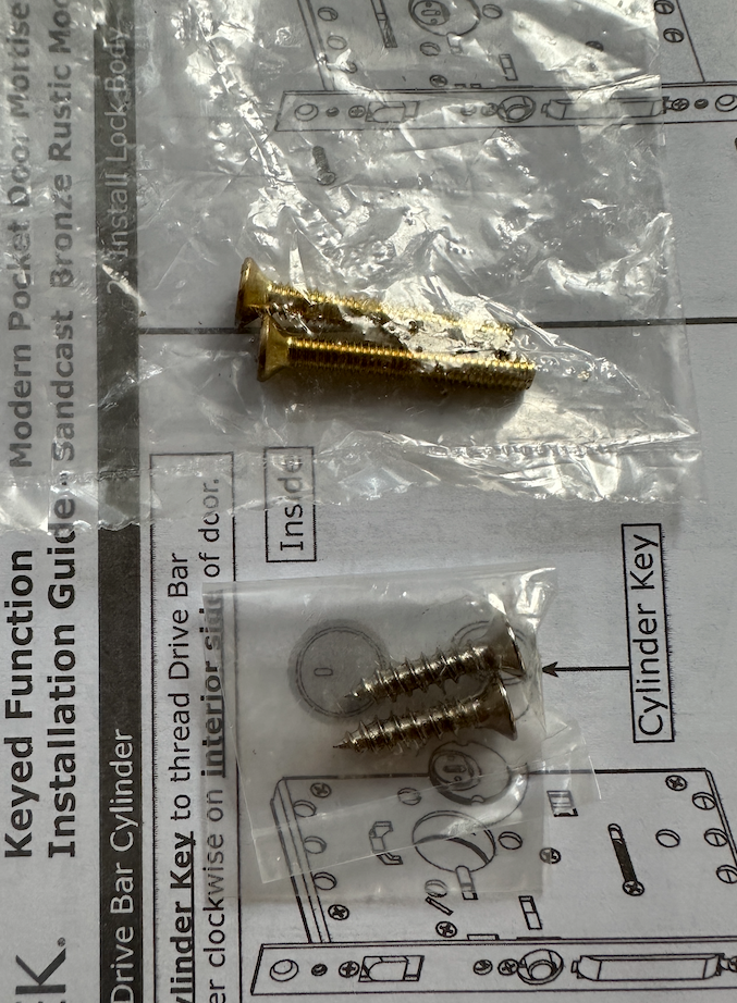 Emtek 2114US4134 Modern Rectangular 7-1/4 Inch Passage Mortise Pocket Door Pull for 1-3/4" Thick Doors - READ