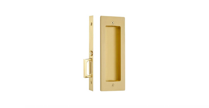 Emtek 2114US4134 Modern Rectangular 7-1/4 Inch Passage Mortise Pocket Door Pull for 1-3/4" Thick Doors - READ