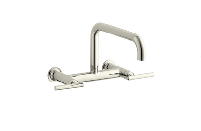 Kohler K-7549-4 Purist 1.8 GPM Wall Mounted Bridge Kitchen Faucet -NEW