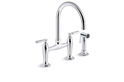 Kohler K-28356 Edalyn by Studio McGee Widespread Bridge Kitchen Faucet - NEW